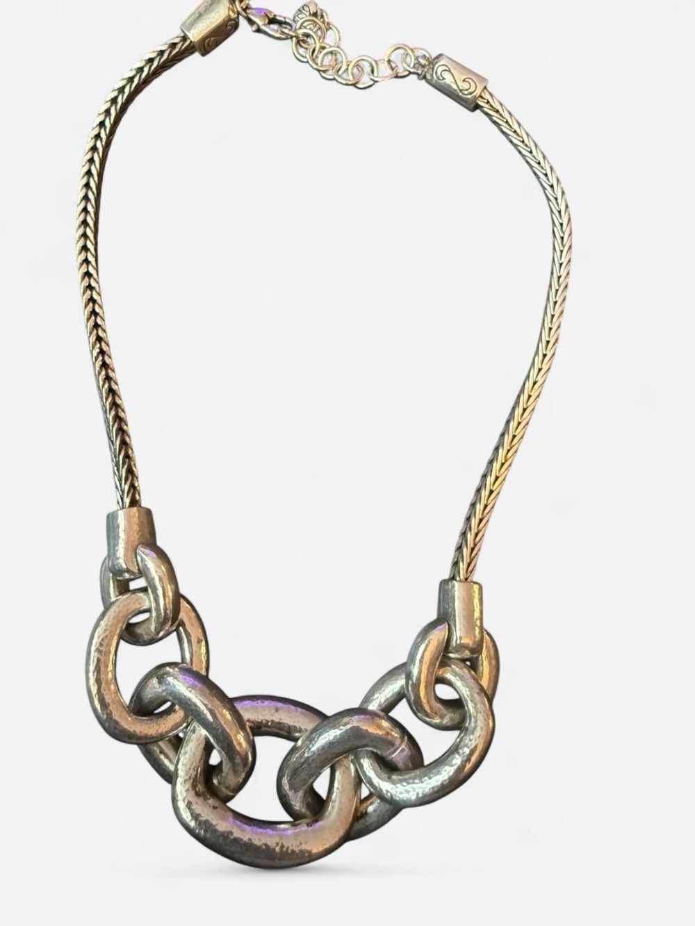 Brighton Silver-Tone Chunky Link Necklace